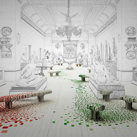 Raw Edges Make Yourself Comfortable installation at Chatsworth House