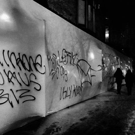 SO-IL Storefront facade graffiti