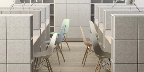 Johan Kauppi and Bertil Harström launch sound-absorbing office furniture for Glimakra