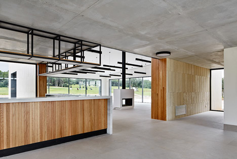 Stone Clubhouse by GRAS Arquitectos