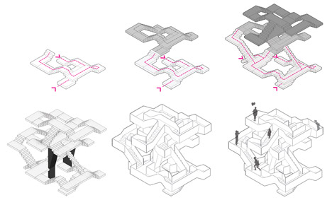 The labyrinth (10 Cal Tower) by Supermachine studio