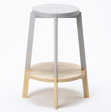 Two Color Stool by Naoya Matsumoto Design
