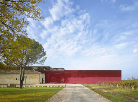 Winery Château la Dominique in Saint Emilion by Nouvel