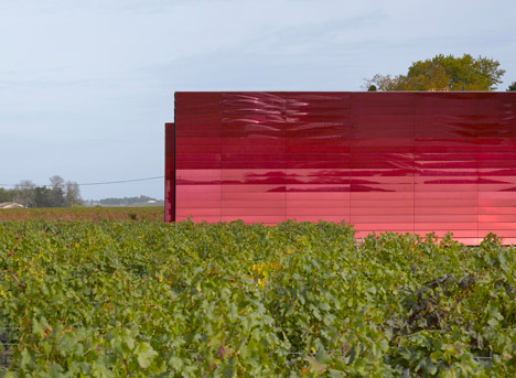 Winery Château la Dominique in Saint Emilion by Nouvel