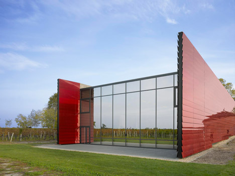 Winery Château la Dominique in Saint Emilion by Nouvel