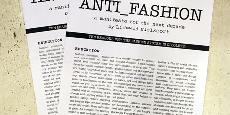 Anti_Fashion manifesto by Li Edelkoort