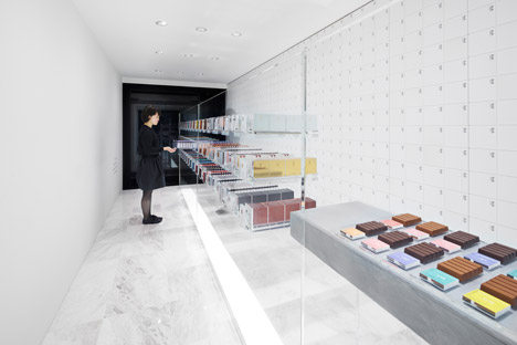 BbyB chocolate shop by Nendo