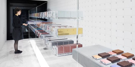 BbyB chocolate shop by Nendo