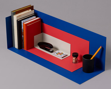 Corner shelf by Kyuhyung Cho