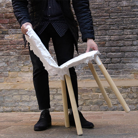 Crumpled Chair by Jongwoo Choi RCA