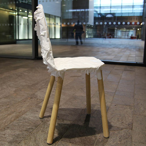 Crumpled Chair by Jongwoo Choi RCA
