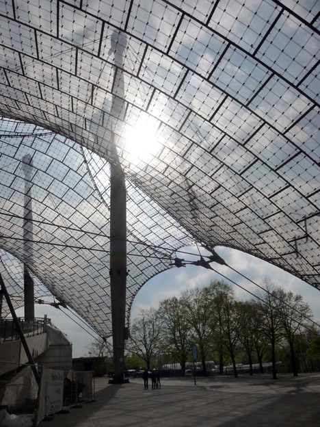 Roofing for main sports facilities in the Munich Olympic Park for the 1972 Summer Olympics, 1968–1972, Munich, Germany