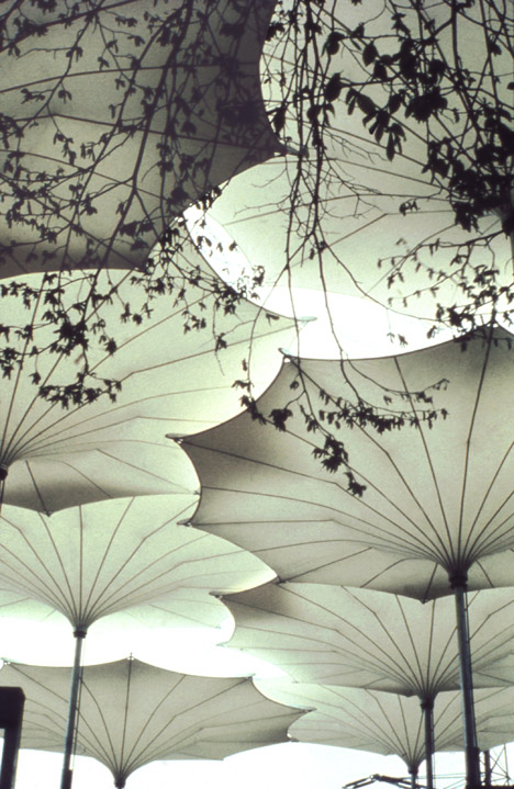 Umbrellas for Pink Floyd’s 1977 concert tour of the United States, 1977