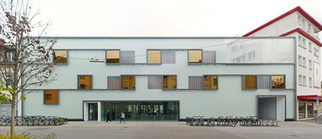 Grammar School in Karlsruhe, Germany by Netzwerk Architekten