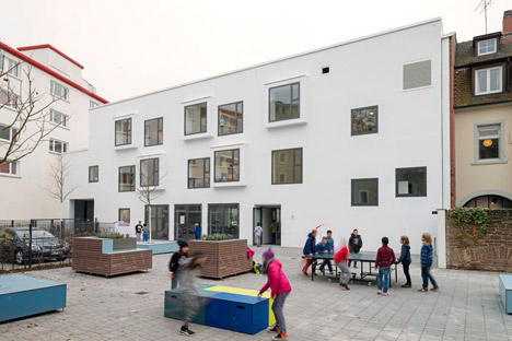 Grammar School in Karlsruhe, Germany by Netzwerk Architekten