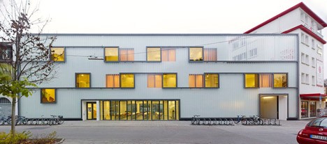 Grammar School in Karlsruhe, Germany by Netzwerk Architekten