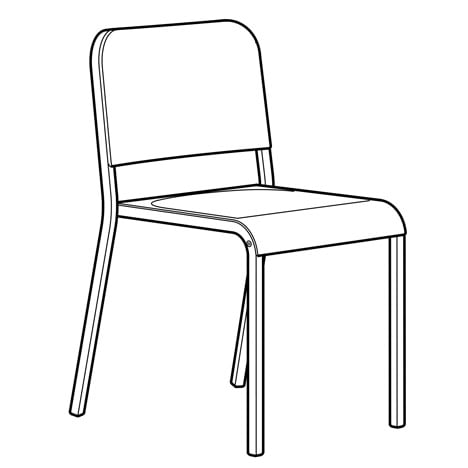Melltorp chair illustration by Ikea
