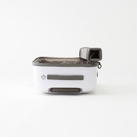 Kame suitcase by Nendo