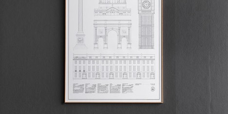London Landmarks and Elevations posters by Studio Esinam