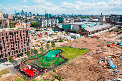 Of Soil and Water freshwater bathing ponds in King's Cross by Ooze Architects