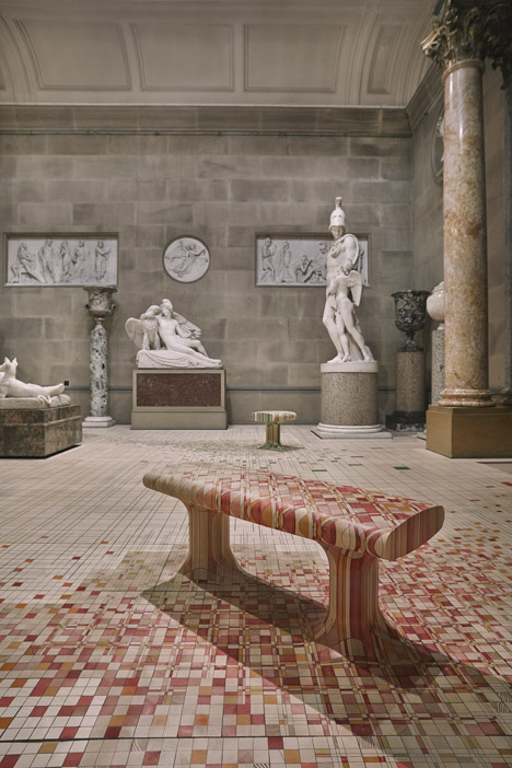 Raw Edges Endgrain installation at Chatsworth House