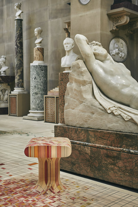 Raw Edges Endgrain installation at Chatsworth House