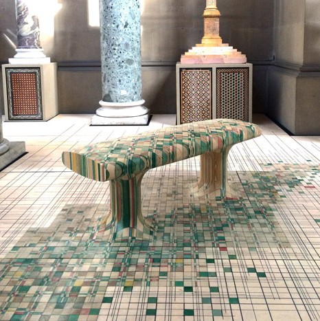 Raw Edges Endgrain installation at Chatsworth House