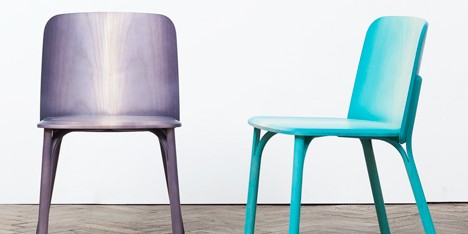 Split bent-wood furniture by Arik Levy for TON