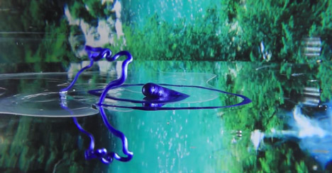 Waterballet - Shortcutz music video shot in a fishbowl