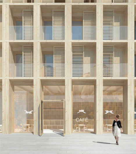 Wooden high rises by Tham and Videgard