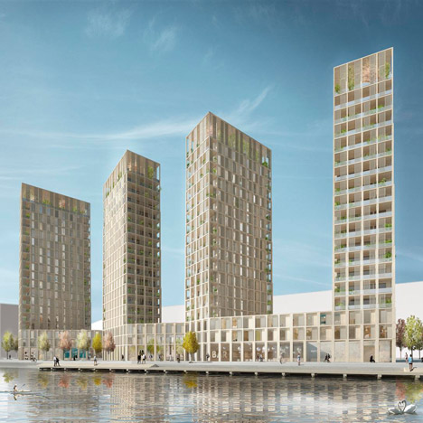 Wooden high rises by Tham and Videgard