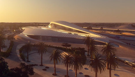 Bee'ah fly-through animation by Zaha Hadid