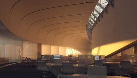 Bee'ah fly-through animation by Zaha Hadid