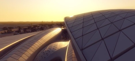 Bee'ah fly-through animation by Zaha Hadid