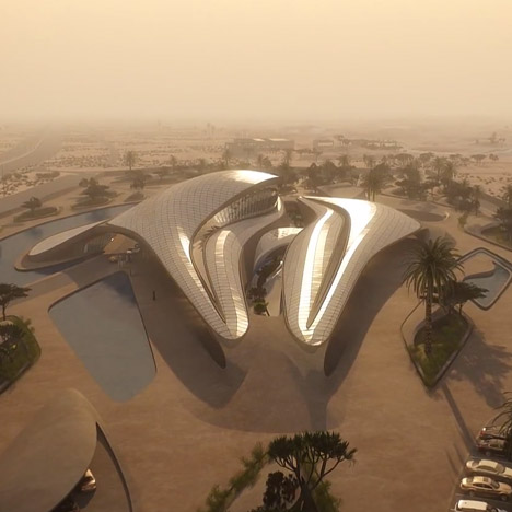 Bee'ah fly-through animation by Zaha Hadid