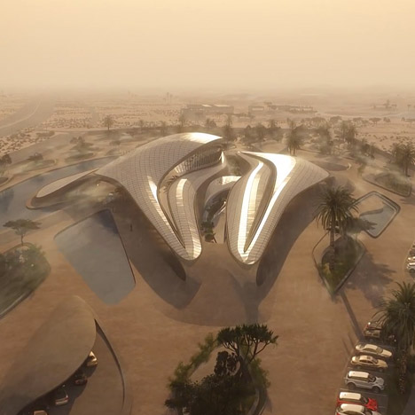 Bee'ah fly-through animation by Zaha Hadid