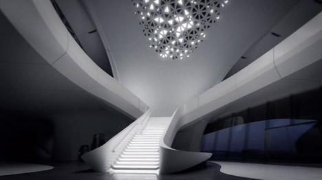 Bee'ah fly-through animation by Zaha Hadid