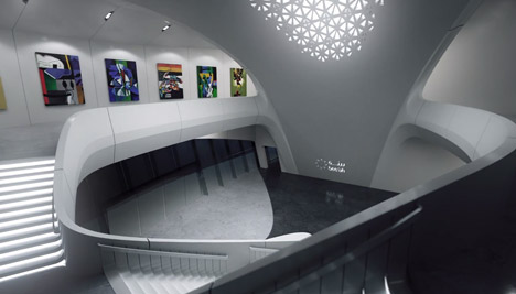 Bee'ah fly-through animation by Zaha Hadid