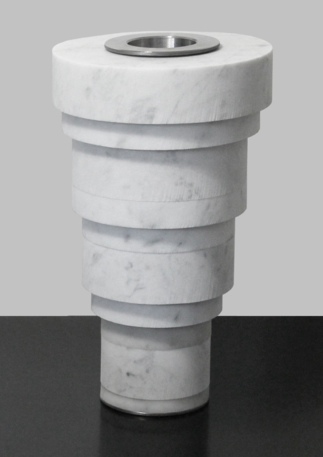 aNoi marble vase by Moreno Ratti