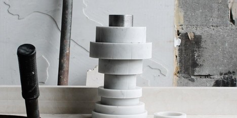 aNoi marble vase by Moreno Ratti