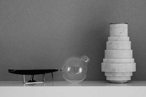 aNoi marble vase by Moreno Ratti