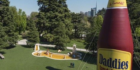 Italo Rota designs Arts and Food exhibition for Triennale di Milano