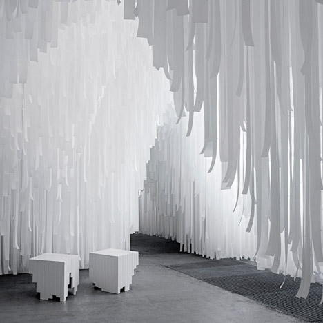 COS X Snarkitecture installation at Milan 2015