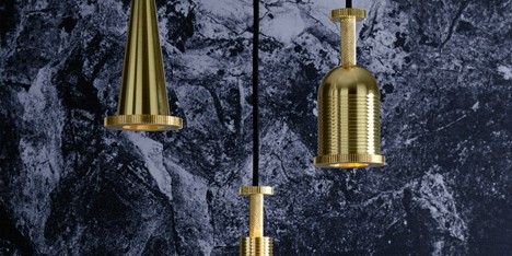Tom Dixon’s Cog lights are shaped like machine components