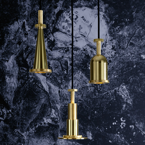Tom Dixon’s Cog lights are shaped like machine components