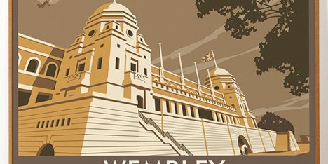 Dorothy Wembley Stadium poster Lost Destinations