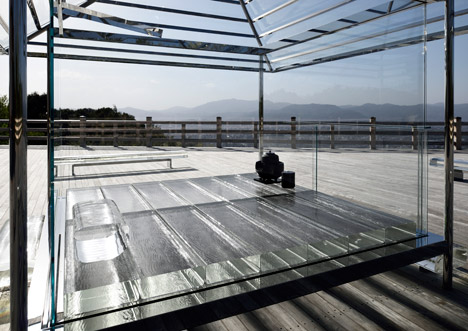 Glass Teahouse by Tokujin Yoshioka