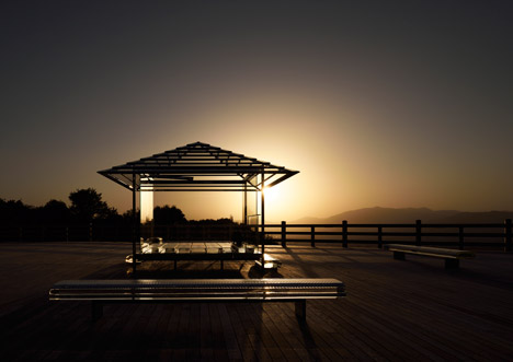 Glass Teahouse by Tokujin Yoshioka