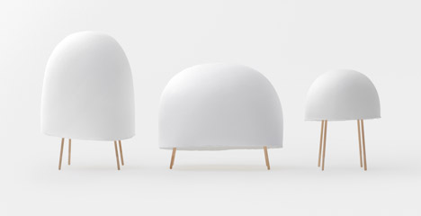 Kurage lights by Nendo and Luca Nichetto for Foscarini