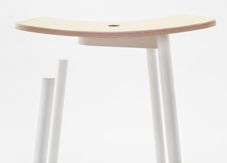 Float stool by Nendo for Moroso